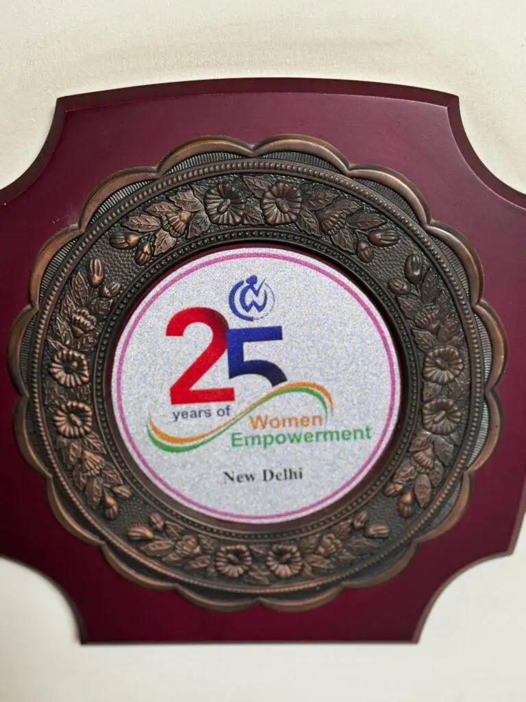 Dr. Prerna Kohli awarded at 25 Years of Women Empowerment celebration New Delhi — Clinical Psychologist & Women's Mental Health Advocate, India