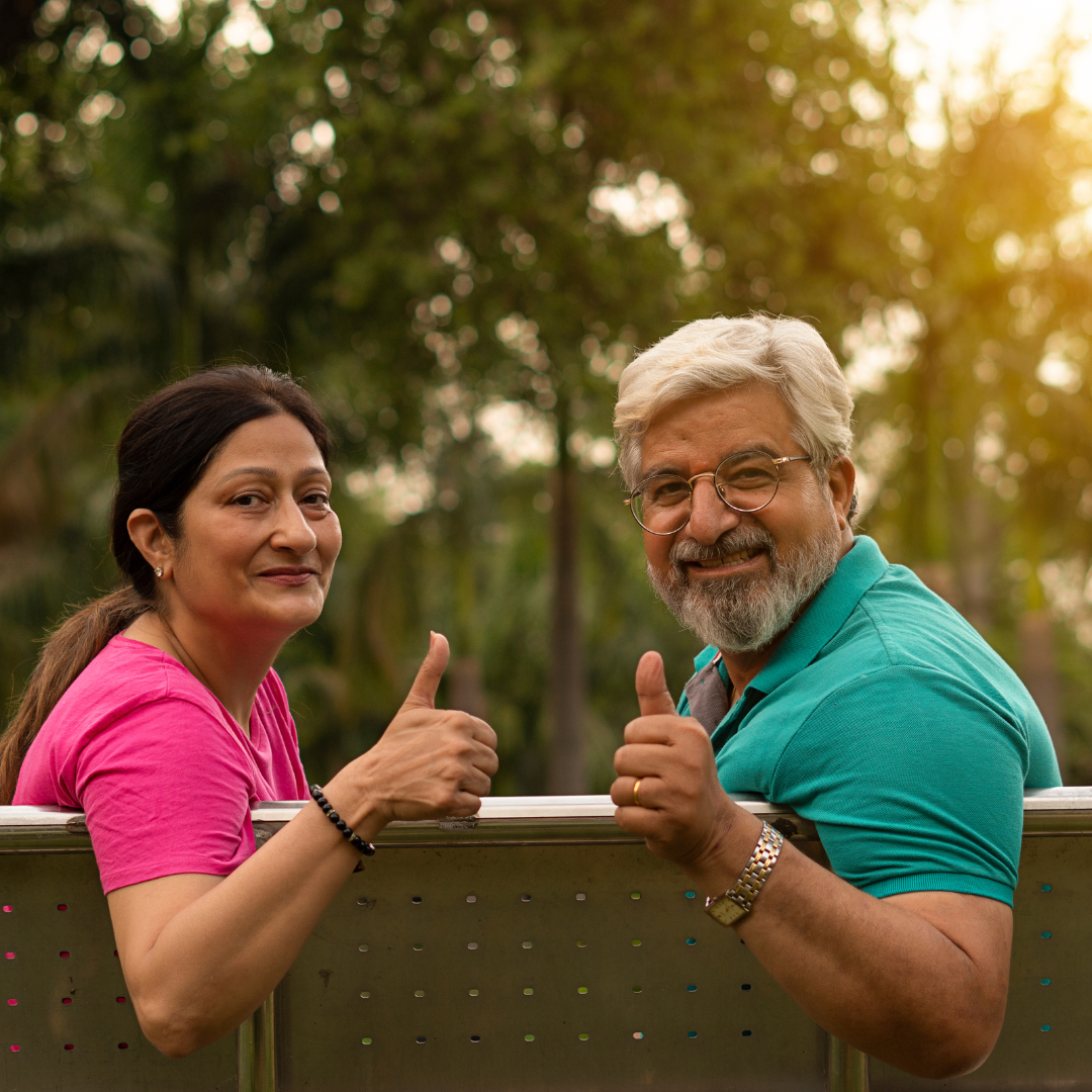 Elderly Indian couple sitting apart — illustrating the trend of grey divorce in India