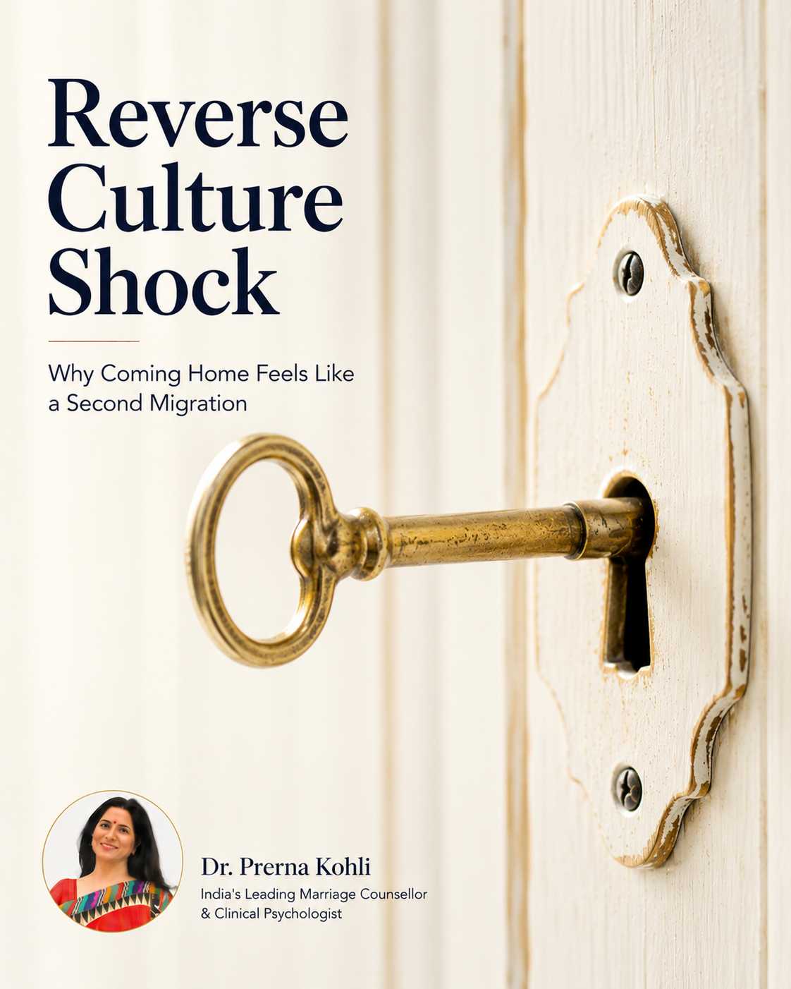 Reverse culture shock featured image showing an old key that no longer fits its lock, symbolizing the emotional challenge of returning home after living abroad.