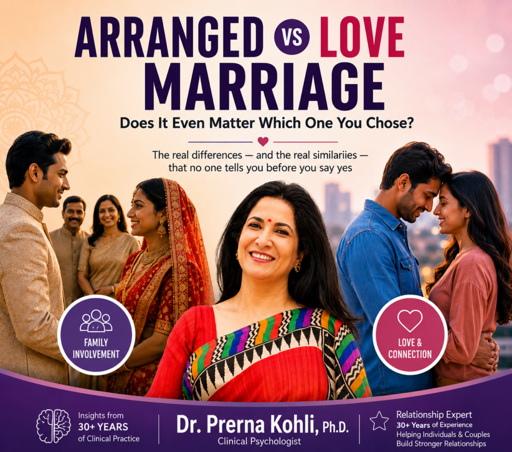 Arranged Marriage vs Love Marriage in India – Dr. Prerna Kohli explains what really predicts a happy and successful marriage