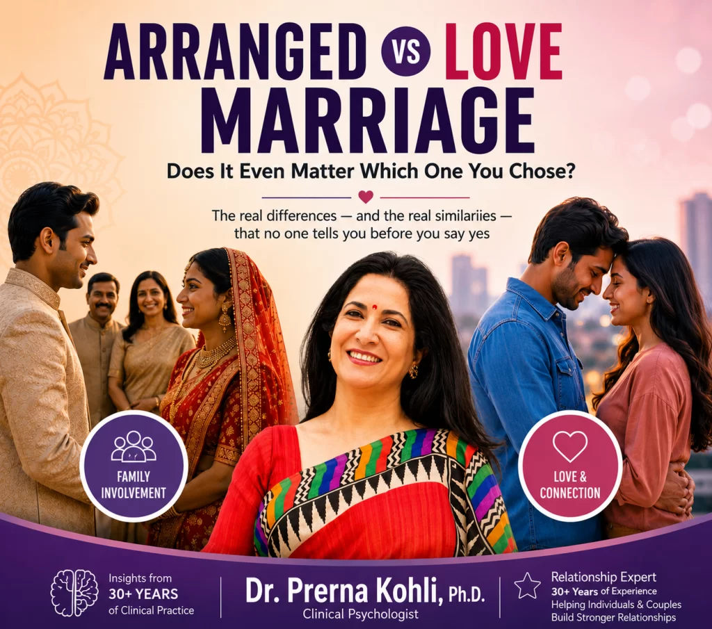 Arranged Marriage vs Love Marriage in India – Dr. Prerna Kohli explains what really predicts a happy and successful marriage