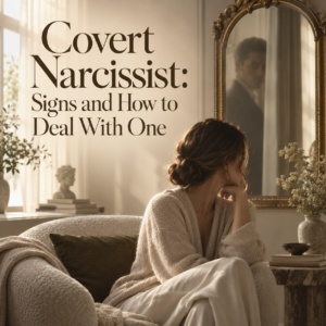 Covert narcissist signs and coping strategies explained by Dr. Prerna Kohli, Psychologist in India, for partners, parents and in-laws